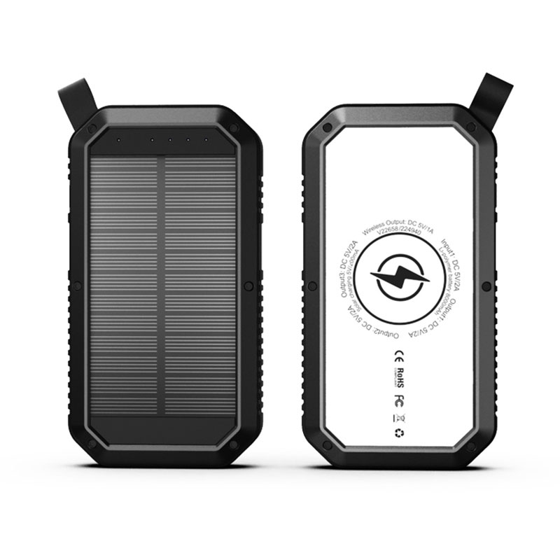 Power Bank solar 20000mAh rezistent la apa